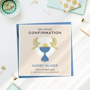 Personalised Confirmation Doves Card, 2 of 4