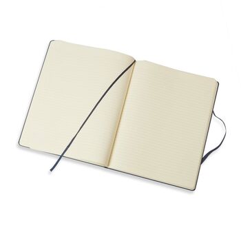 Personalised Moleskine Classic Notebook – Sapphire Blue Extra Large, 4 of 8