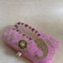 Peacock Pink Clutch Bag, thumbnail 5 of 10