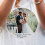 Personalised Hanging Metal Photo Keepsake For Weddings And Anniversaries, thumbnail 1 of 2
