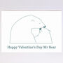 Personalised Portrait Polar Bear Birthday Card, thumbnail 4 of 6