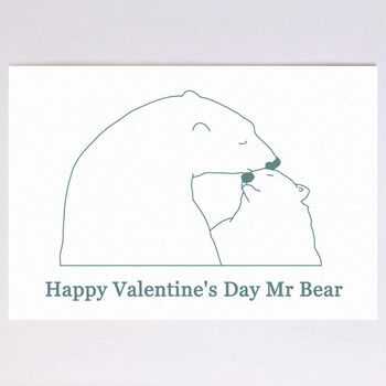 Personalised Portrait Polar Bear Birthday Card, 4 of 6