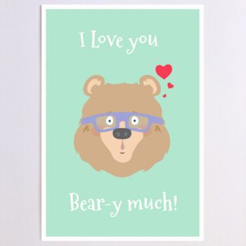 Personalised Loving Bear Card, 5 of 9