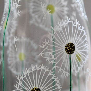 Dandelion Clock Painted Small Vase, 5 of 9