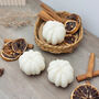 Natural White Pumpkin Candle Halloween Home Decor, thumbnail 9 of 10