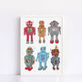 Vintage Toy Robot A4 Giclee Print, thumbnail 3 of 5