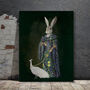 Ophelia Dolton And White Peacock Ltd Edition Rabbit, thumbnail 5 of 7