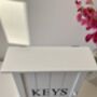 White Wooden Key Box Cabinet Wall Mounted Freestanding, thumbnail 5 of 11
