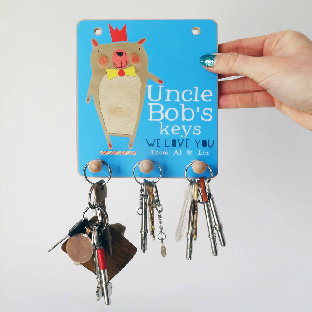 Personalised Key Hook For My Uncle By Alice Palace