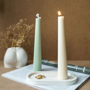 Roman Column Soy Wax Dinner Candle, 8 of 8