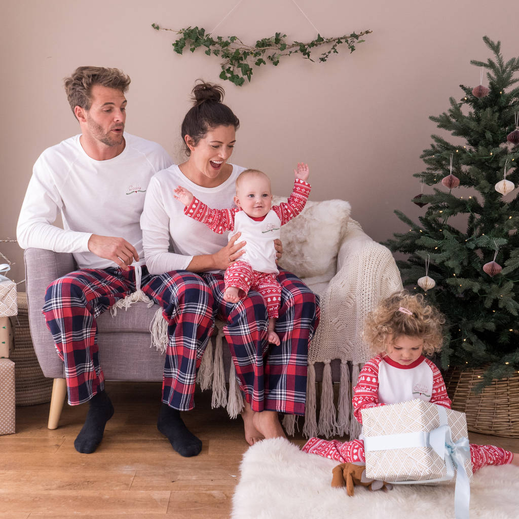Personalised Embroidered Christmas Family Pyjama Set, 1 of 12