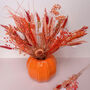 Pumpkin Vase With Dried Flowers, thumbnail 3 of 3