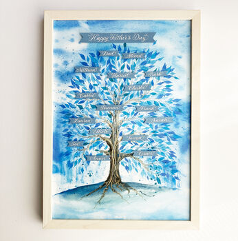 Fathers Day Personalised Family Tree Gift, 4 of 9