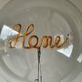Decorative 'Home' LED Transparent Screw In Light Bulb, thumbnail 2 of 6
