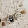 Travel Safe Personalised Silver Compass St Christopher, thumbnail 2 of 10