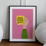 'Yes Girl You Can' Art Print A1, A2, A3, A4, A5, A6, thumbnail 1 of 3