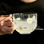 Daisy Print Glass Cup, thumbnail 2 of 6