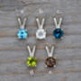 Topaz Necklace In Sterling Silver, November Birthstone Necklace, thumbnail 8 of 8