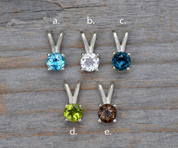 Topaz Necklace In Sterling Silver, November Birthstone Necklace, 8 of 8