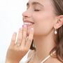 Pearl Hoop Drop Earrings With Removable Pearls In Sterling Silver And Gold, thumbnail 11 of 12