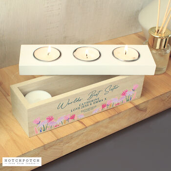 Personalised Mother's Day Triple Tealight Box, 4 of 4