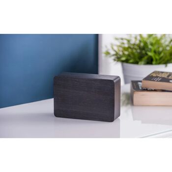 Brick Black Click Clock White LED, 5 of 7