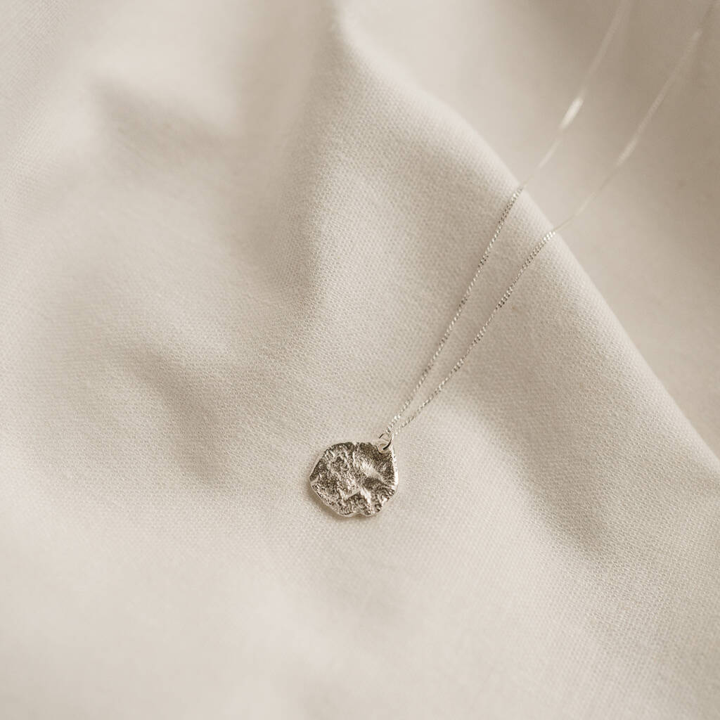 Recycled Sterling Silver Flux Pendant Necklace, 1 of 3