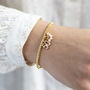 50th Birthday Beaded Pearl Charm Bracelet, thumbnail 4 of 10