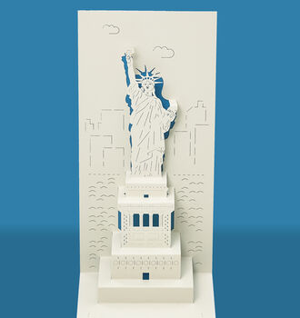 Statue Of Liberty New York Pop Up Card, 2 of 3