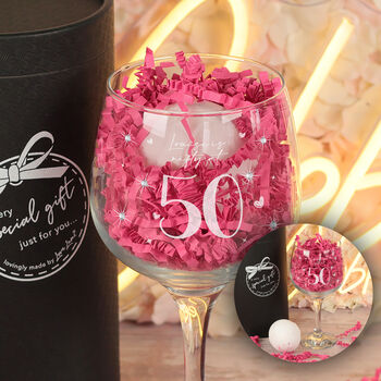 Personalised Gordons Gin Hi Ball Glass, Birthday 18th 21st 30th Christmas Gift E - Foto 5
