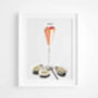 Champagne And Oysters Limited Edition Print | Cocktails Print, thumbnail 4 of 6