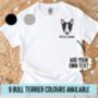 Bull Terrier Face T Shirt, thumbnail 1 of 6