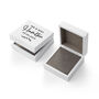 Personalised Wedding Date Double Ring Box, thumbnail 4 of 4