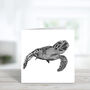 Heze The Turtle Blank Greeting Card, thumbnail 2 of 3