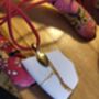 Red Striped Kintsugi Necklace, thumbnail 3 of 3