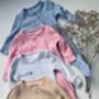 Personalised Gift Baby Zip Romper | Embroidered Name Or Animals, thumbnail 9 of 12