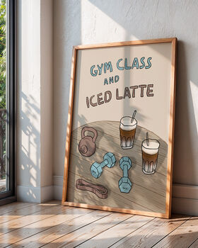 Gym Class And Iced Latte Print, 5 of 9