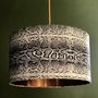 Snakeskin Linen Lampshades With Gold Or Copper Lining, thumbnail 3 of 11