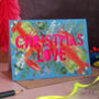 Neon Food Papercut Christmas Card Eight Pack, thumbnail 4 of 9