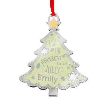 Personalised 'Tis The Season To Be Jolly Decoration, 2 of 3