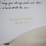 Handwritten Calligraphy First Wedding Paper Anniversary Print, thumbnail 4 of 8