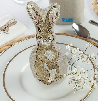 Luxury Embroidered Rabbit Gift Set, 7 of 12