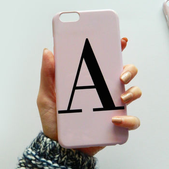 Dusty Pink Personalised Alphabet Phone Case, 5 of 9