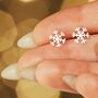 Sterling Silver Snowflake Jewellery Set, thumbnail 4 of 9