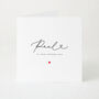 Personalised ‘It Was Always You’ Valentine’s Card With Name Elegant Valentine’s Day Card For Him Or Her, thumbnail 1 of 4