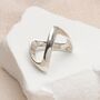 Sterling Silver Wishbone Ring, thumbnail 3 of 5