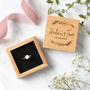 Personalised Floral Wooden Ring Box, thumbnail 1 of 7