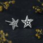 Sterling Silver Starfish Stud Earrings, thumbnail 3 of 10
