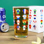Personalised World Cup Supporters Printed Pint Glass, thumbnail 1 of 8