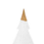 Christmas Tree Tealight Holder With Gold Tip, thumbnail 2 of 3